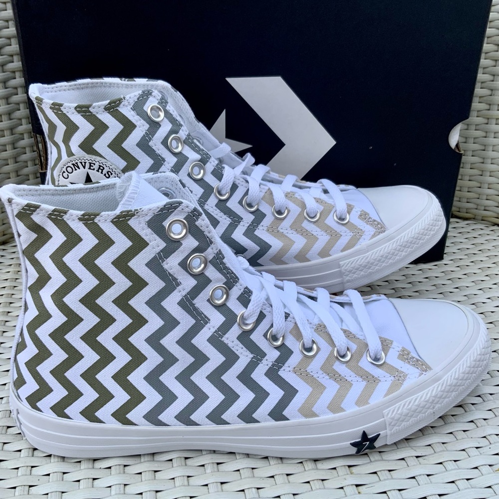 CONVERSE CTAS Hi White Zig Zag